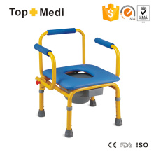 Commode pour enfants en acier inoxydable réglable en hauteur Topmedi